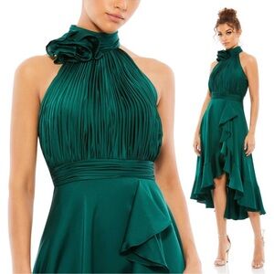 Mac Duggal Green High Low Dress